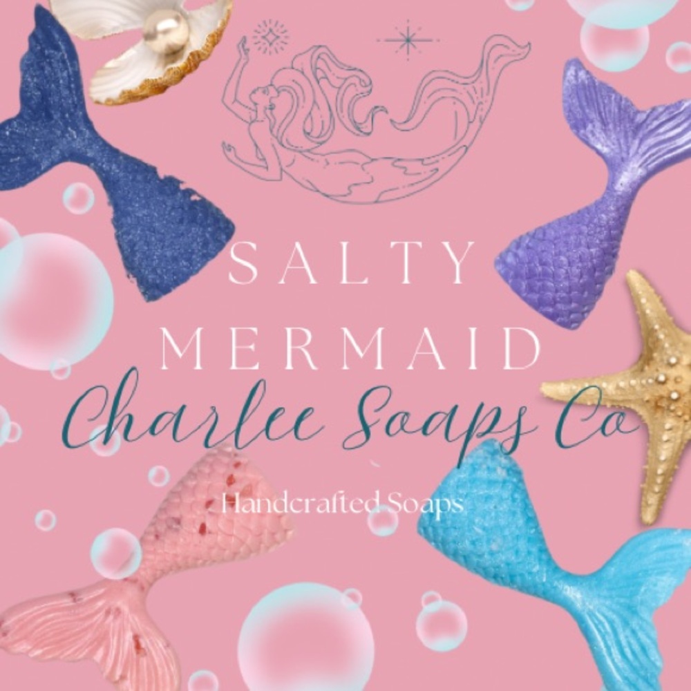 Salty Mermaid Collection Handcrafted Homemade Goat Milk Soaps